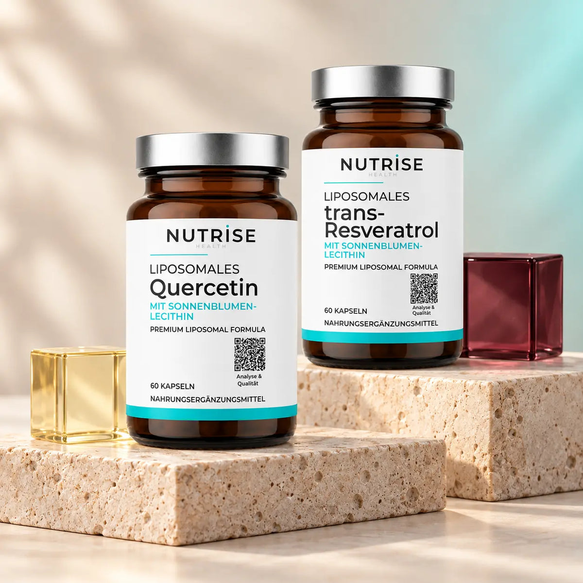 Nutrise Fokus-Duo für Longevity mit Quercetin und trans-Resveratrol