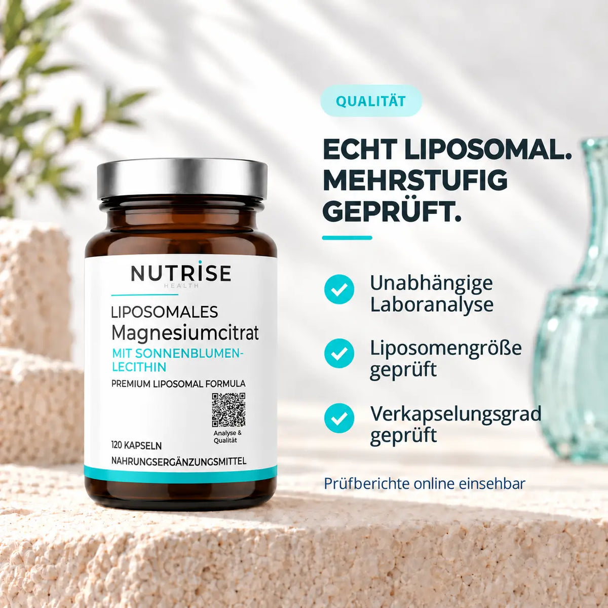 Nutrise Magnesiumcitrat: Echt liposomal und mehrstufig geprüft