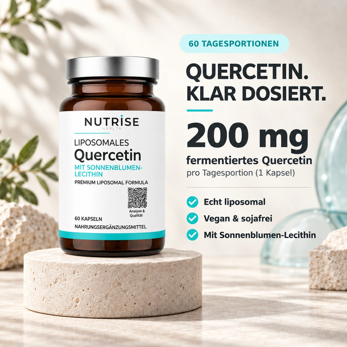 Nutrise Quercetin: Dosierung und Tagesportionen
