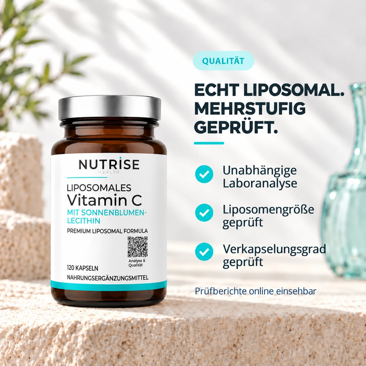 Nutrise Vitamin C, echt liposomal und mehrstufig geprüft